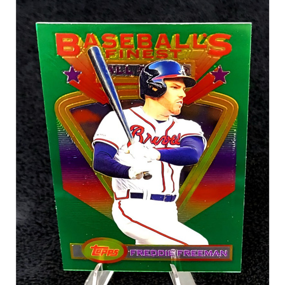 Los Angeles Dodgers Freddie Freeman Finest and Numbered Inserts - Picture 8 of 11